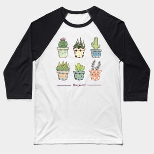 Cute succulents Baseball T-Shirt